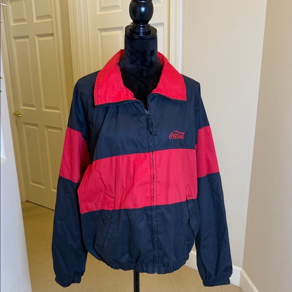 Vintage** Coca Cola color block windbreaker Jacket